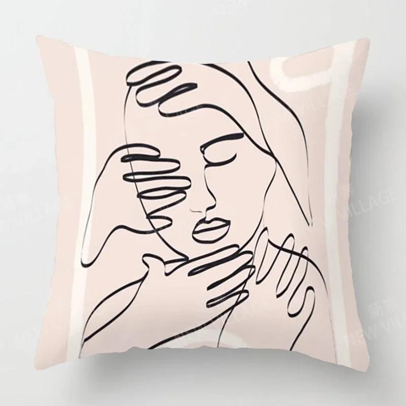 Скандинавский Осенний Домашний Декор Осень Наволочка для диванной подушки Чехол на диванную подушку Современный Моранди