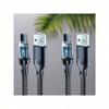 Ультрабыстрый USB A на Type-C кабель 180 Вт со светодиодным цифровым дисплеем, матовая поверхность, синхронизация данных,