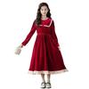 Girls Long Sleeve Dress A-Line Vintage Style Kids 8