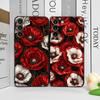 Ретро Цветок Мака Горячий Красный Печатный Чехол для Телефона для OnePlus 12 13R 11 10 9 8 Pro Nord 4 N100 CE2 ACE2 ACE3 Цветочный Мягкий Чехол