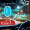 Godrej Aer O Hanging Car Air Freshener Gel Cool Aqua 7.5 G | Long-Lasting Up To 30 Days | Sleek Design With Indicator