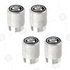 4pcs S Logo Car Wheel Tire Valve Caps Air Stem Aluminum Accessories For Skoda Superb Octavia Karoq Kamiq Kodiaq Fabia Vision