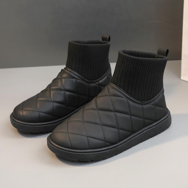 Женские зимние ботинки, увеличивающие рост BRM881, 2024 г. — однотонные, универсальные, с модной и теплой бархатной подкладкой