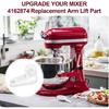 Stand Mixer Arm-Lift Replacement Part for Whirlpool & KitchenAid, Mixer Arm Lift Mechanism Compatible with WP241764, 241764, 4162053, 4162874,
