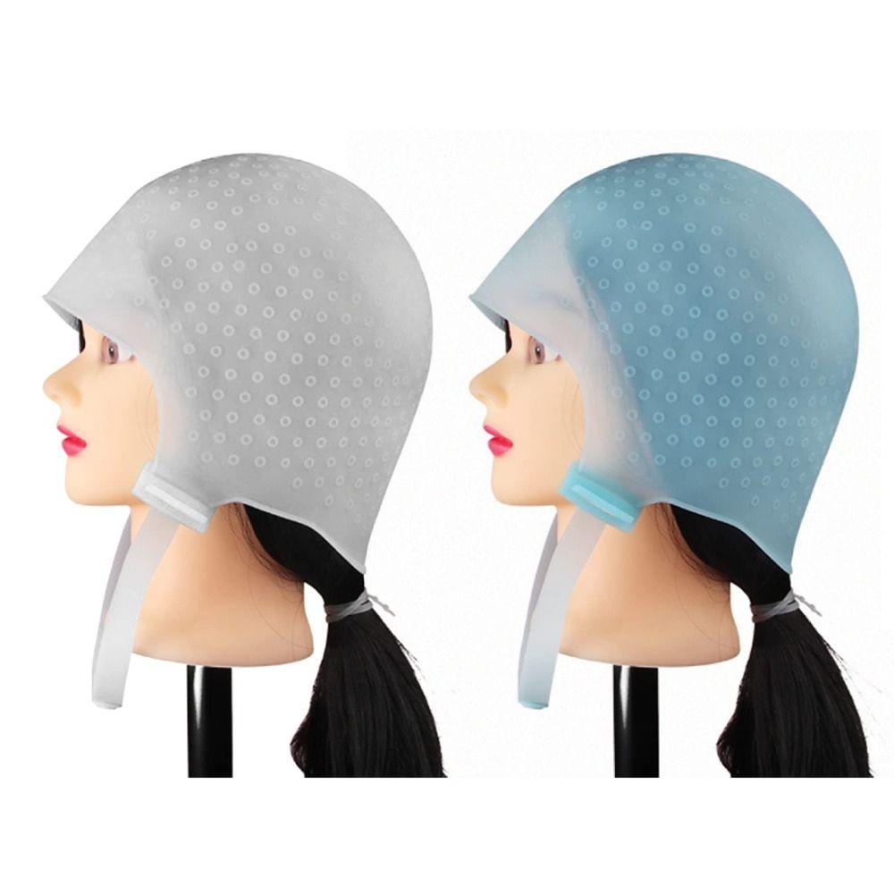 Salon Professional Silicone Cap Highlighting Dye Cap Hook Hair Styling Tools Hair Coloring Hat