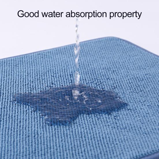 Microfiber Drying Mat Super Absorbent Quick-Dry Dish Drying Pad for Kitchen Countertop Heat Resistant Dining Table Mat for Pots Pans Cups