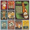 Vintage Drink Cold Beer "All You Need Is Beer“ Quotes Poster Canvas Painting Wall Art Pictures Home Bar Cafe Club Kitchen Decor
