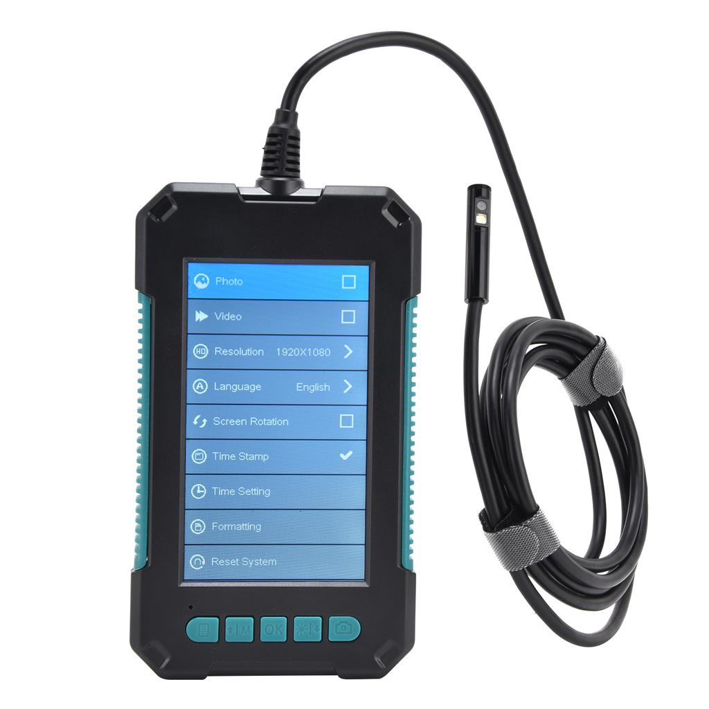 Эндоскоп P40 9LED 2?Водонепроницаемая эндоскопическая камера Lens 1080P с 4,3-дюймовым IPS-экраном для двигателя