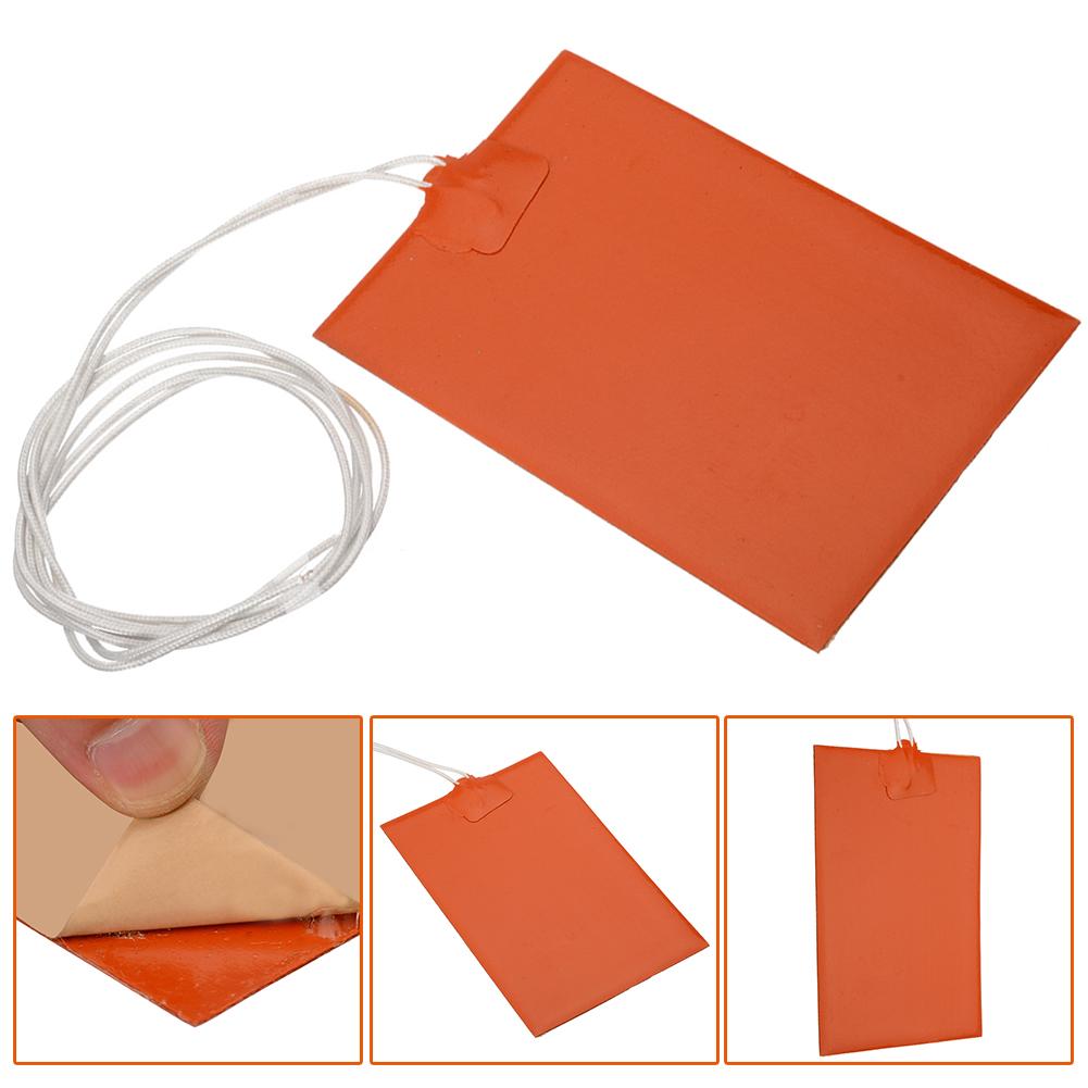 300 Вт 220 В Подогреватель силиконовый коврик для бака моторного масла Универсальный бак для топлива бак для воды Резиновый нагревательный коврик Аксессуары для подогрева 10x15 см