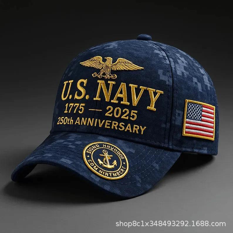 Popular US Navy Anniversary Cap Baseball Cap Printed Hat Peaked Cap
