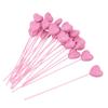 10pcs Red Pink Heart Cake Toppers Love Vase Picks Decor  Wedding Flower Bouquet