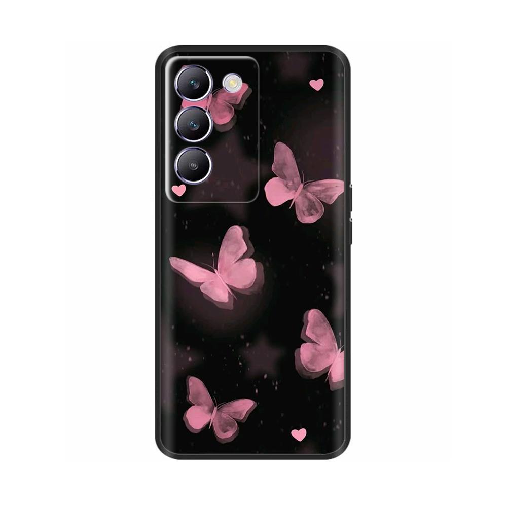 Для Vivo V40 SE 5G T3 Y200e 5G V40SE 6.67" Милый Мультяшный Расписной Задний Чехол для Телефона Мягкий Силиконовый Чехол TPU Для Vivo T3 V40 SE Funda