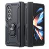 Shockproof Hinge Armor Cover Case for Samsung Galaxy Z Fold 5 Fold4 Fold5 Fold 4 5G Metal Ring Kickstand Phone Cases