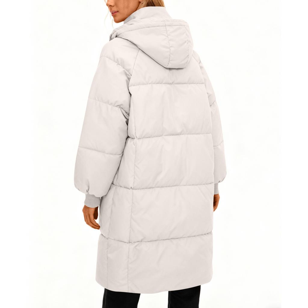 Women's Fashion Padded Jacket Loose Long Over The Knee Thickened Padded Jacket