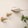 Cat Shelf Wall Hammock Climbing Shelves Solid Wood Steps Sisal Rope Cat Stairs Pet Furniture Activity Indoor Cats Wall Furniture