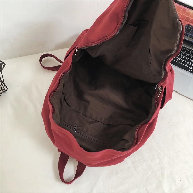 Холщовый рюкзак для школьников средней школы, повседневный рюкзак для женщин, школьный рюкзак