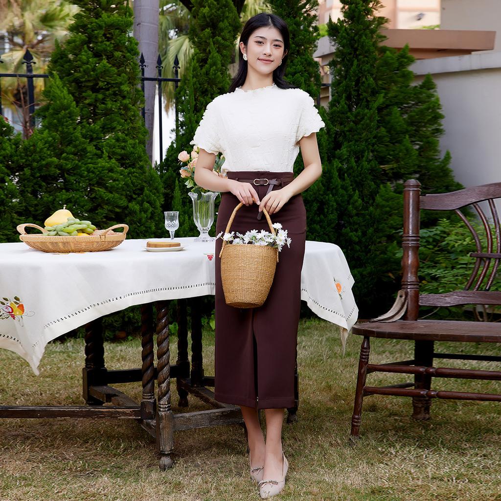Summer Temperament Commuting Versatile Slim Fit and Slimming Women's Hip Hugging Skirt