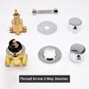Split Type Thermostatic Shower Cabin Faucet Tap Shower Bath Brass Mixer Diverter 2/3/4/5 Output  Screw Thread Or Intubation