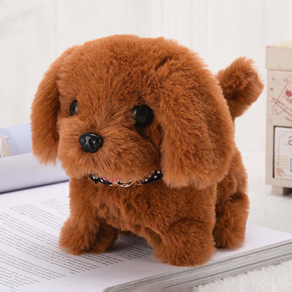 Electronic Robot Dog Soft Fur Walking Barking Puppy Special Gifts Battery Powered Home Decoration for Boys Girl Birthday Gifts