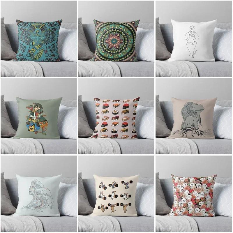 Скандинавская желто-серая геометрическая льняная наволочка, чехол для диванной подушки, домашнее украшение, можно изготовить на заказ для вас 40x40 50x50 60x60