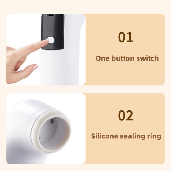 Беспроводной вакуумный упаковщик с цифровым дисплеем, мощное всасывание, компактный дизайн, портативная USB-перезаряжаемая машина для запечатывания пищевых пакетов