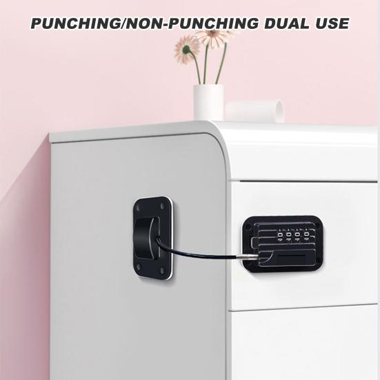 Замок двери морозильной камеры холодильника с регулируемой паролем конструкцией, установка без инструментов, простая установка, замок двери холодильника с защитой от детей