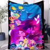 K-Pop Demon Hunters Huntrix Saja Boys Flannel Blanket Super Warm Comfortable Plush Throw Blanket Child Home Decor Fan Gifts