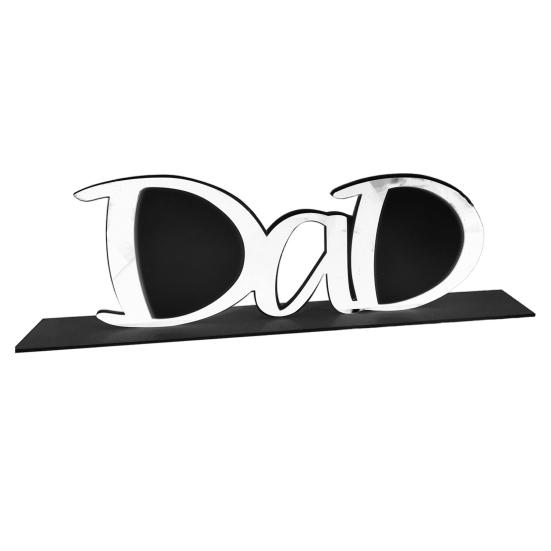 Акриловая фоторамка ко Дню отца, держатель для фоторамки с надписью «Папа-папа», настольный знак, украшение для рабочего стола, подарок на день рождения, дедушка, муж