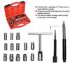 17PC Four Sets Diesel Injector Seat Cutter Cleaner Tool Set Carbon Remover