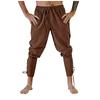Summer Men's Medieval Stage Performance Casual Ankle Strap Pants