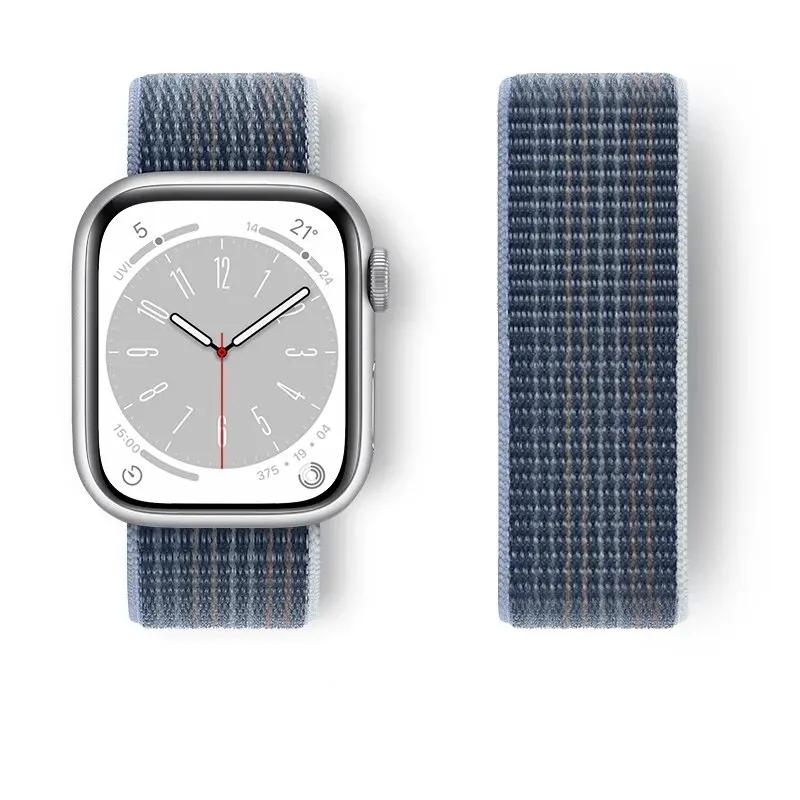 Nylon loop For Watch Band Ultra-2 49mm 44mm 40mm 45mm 41mm Sport pride Bracelet iwatch Strap Series 9 8 se 7 6 5 4 3