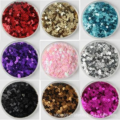 Плоские круглые ПВХ пайетки 3 мм для DIY одежды, свадебного платья, вечернего платья и танцевальных аксессуаров