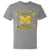 Michigan Wolverines Vintage Banners Triblend Unisex T-Shirt Premium Heather