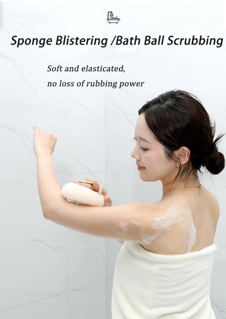 1 шт. Пилинг-щетка для душа SPA, мягкий мочалка-шар для тела, очищающая мочалка, пена для очищения тела, массажная щетка для душа, мягкая массажная щетка для ванны