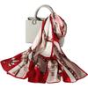 Shanghai Story Silk Scarf Female Summer Thin Teach Mom Versatile Mulberry Silk Print Scarf Shawl Gift