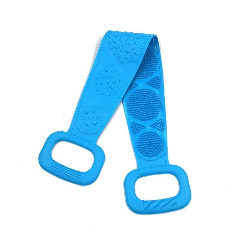 Silicone Rubbing Artifact Back Bath 60CM Long Bath Towel Rubbing Back Strong Double-sided Mud Rubbing Ash Rubbing Bath Towel