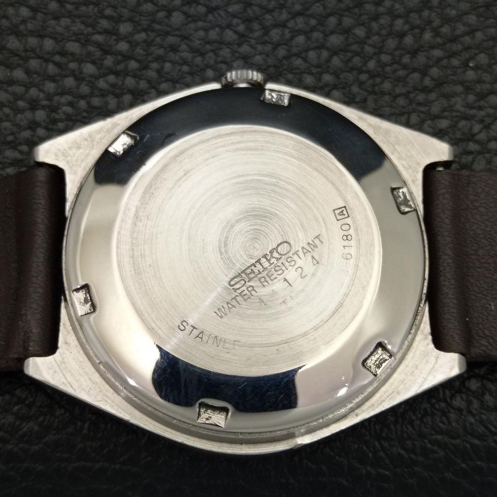 ЯПОНИЯ ВИНТАЖ SEIKO 5 АВТОМАТИЧЕСКИЕ МУЖСКИЕ ЧАСЫ КРАСНЫЙ ЦИФЕРБЛАТ a701292-5 R206a-a701292