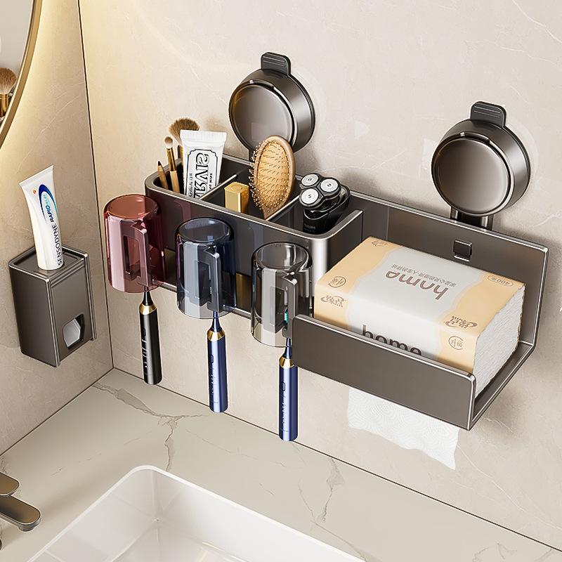 Настенная коробка для салфеток и держатель для электрической зубной щетки