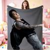 Bts Jungkook Edgy Tattoo Fashion Theme Printed Blanket Warm Comfortable Fleece Blanket For Camping Picnic Party Decor Memorial Gift