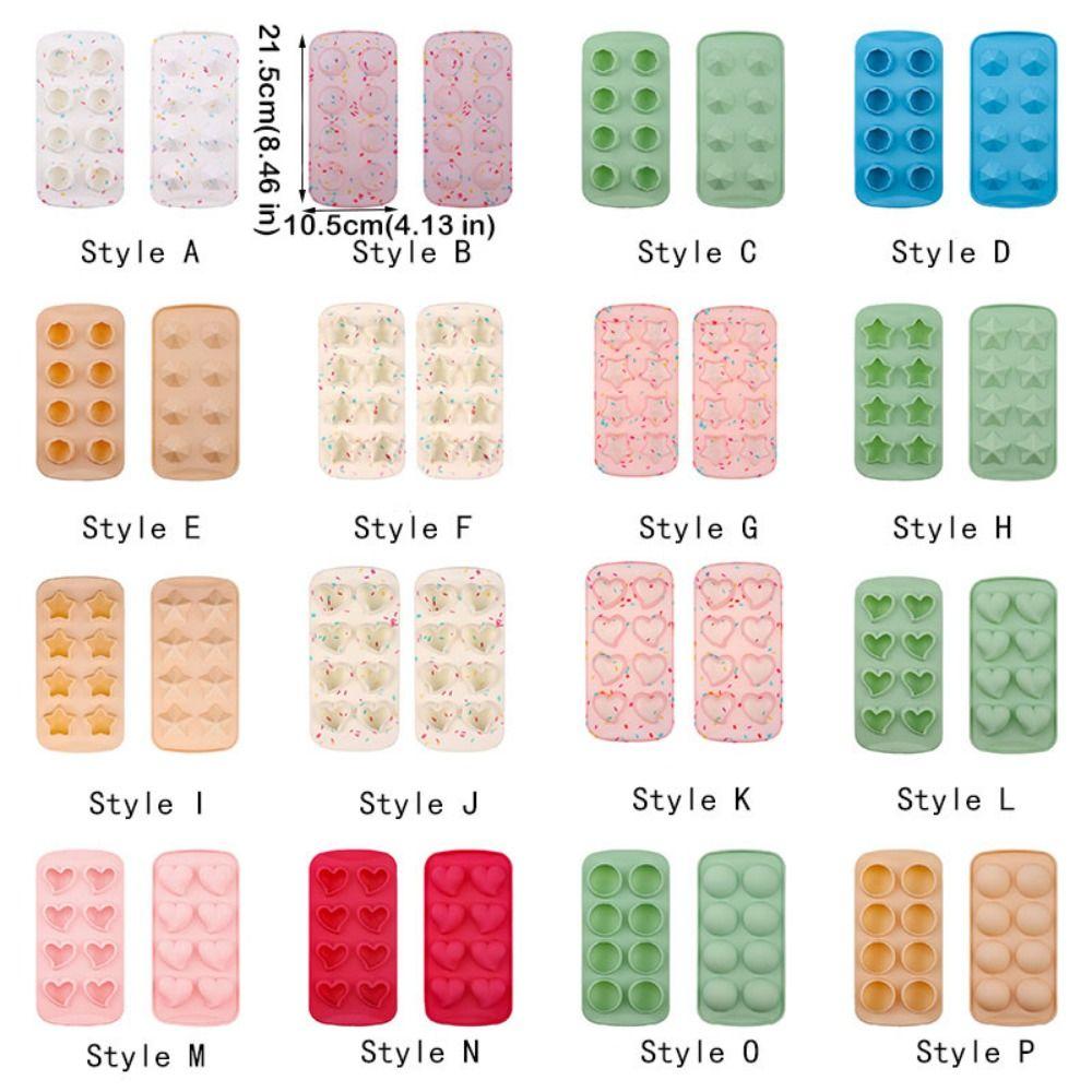 Star/Heart Shape Ice Cube Mold Silicone Ice Ball Tray Drink Accessory Ice Cube Maker Party