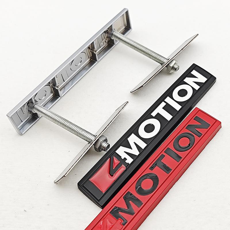 SVLHP1 3D Car 4MOTION Emblem Logo Trim Front Hood Grille Badge Rear Trunk Sticker For VW Volkswagen Polo Golf Passat Jetta Accessories