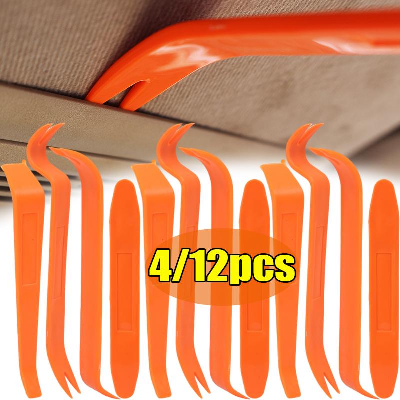 Car Audio Installation and Removal Tool Set Car Panel Removal Audio Navigation Modification Removal Pry Bars 4/12pcs