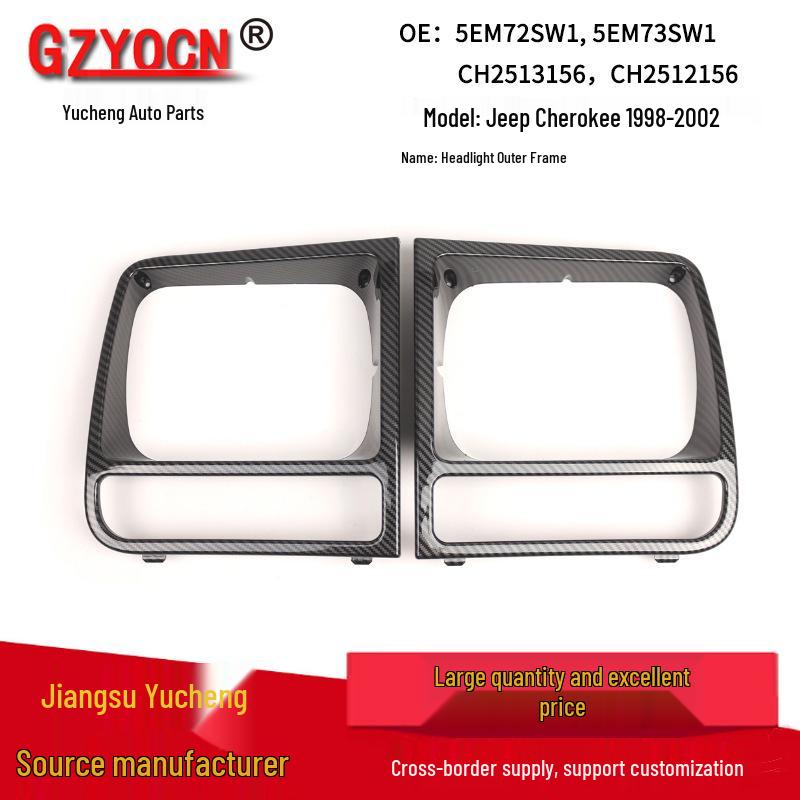 Jeep Cherokee Headlight Trim Frame Protective Cover