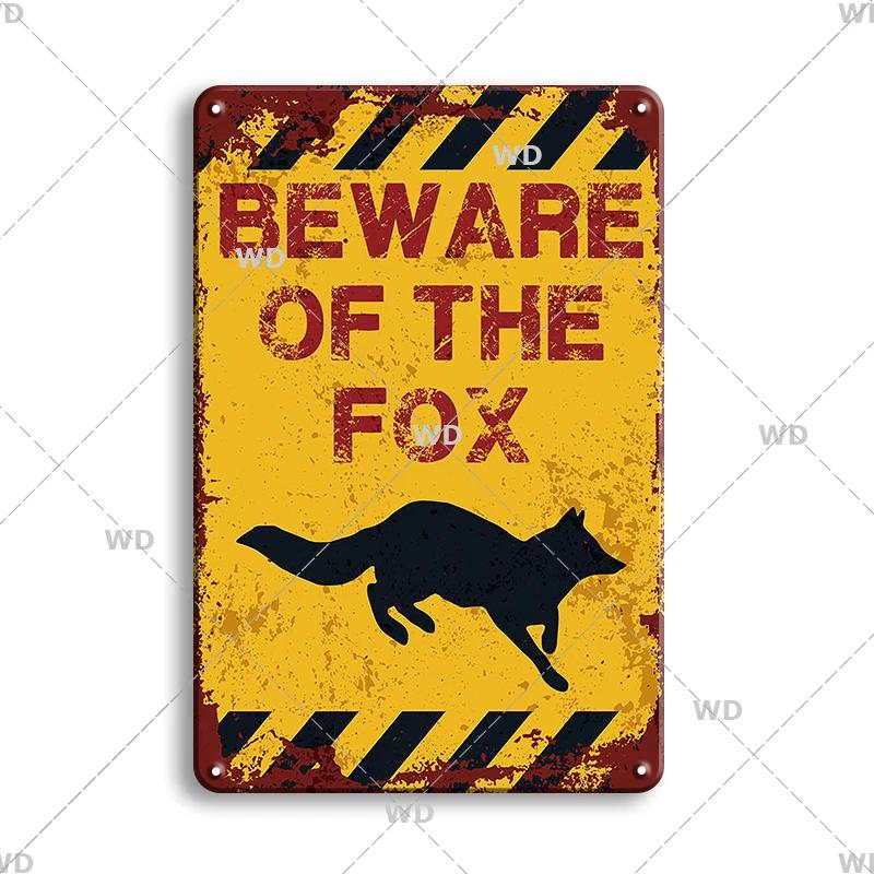 Предупреждение Опасность Металлические Знаки Остерегайтесь Животных Постер с Котом Винтажная Настенная Табличка Металлическая Тарелка Паб Бар Дом Живопись Декор для Мужской Пещеры