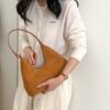 Retro Suede Bag Versatile Autumn and Winter New Niche Underarm Bag Women's Shoulder Bag Women