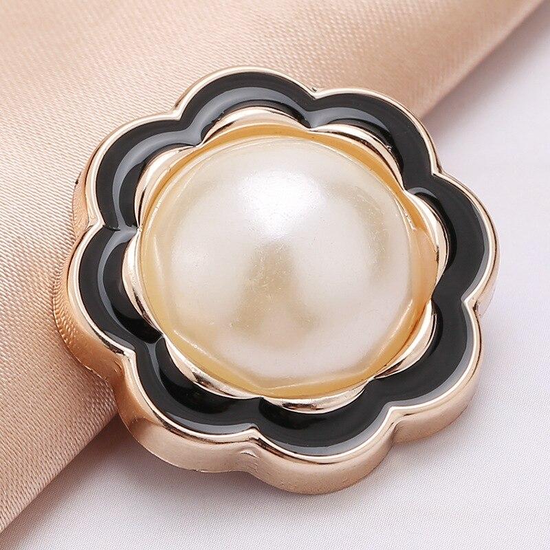 10pcs Pretty Plating Buttons Square Round Buttons Coat Windbreaker Sweater Accessories Various Styles DIY Sewing Supplies