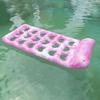 New PVC Inflatable Hole Floating Mattress Summer Water Party Inflatable Floating Mattress Love Backrest Floating Bed