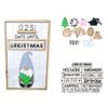 Annual Event Countdown Wooden Dwarf Doorplate Household Door Pendant