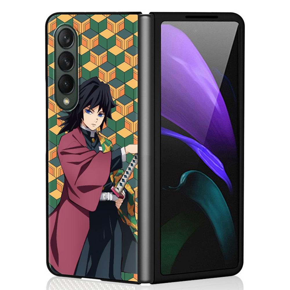 Жесткий чехол для телефона Demon Slayer Cartoon из ПК для Samsung Galaxy ZFold3 Z Fold4 5G ZFold4 Z Fold3 Z Fold 4 Z Fold Print Bag