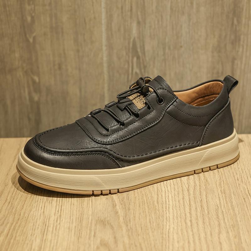 Brand Men New Outdoor Walking Vulcanized Shoes Genuine Leather Tennis Masculino Designer Flat Shoes Casual Leather Sport Shoes